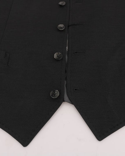 Dolce & Gabbana Gray STAFF Cotton Rayon Vest