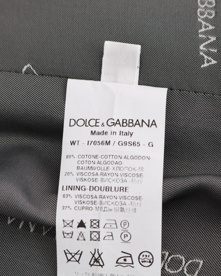 Dolce & Gabbana Gray STAFF Cotton Rayon Vest