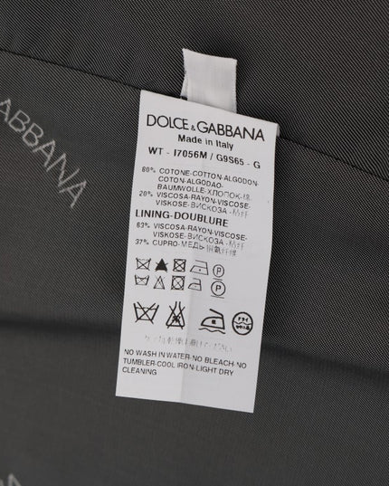 Dolce & Gabbana Gray STAFF Cotton Rayon Vest