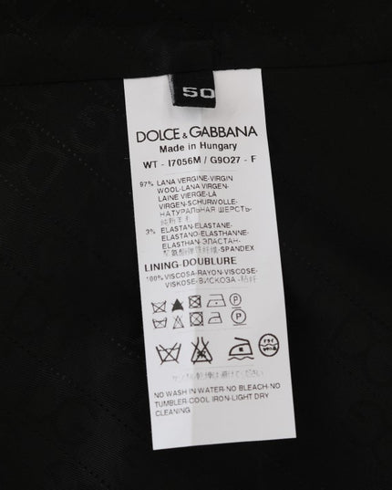 Dolce & Gabbana Blue Wool Stretch Vest