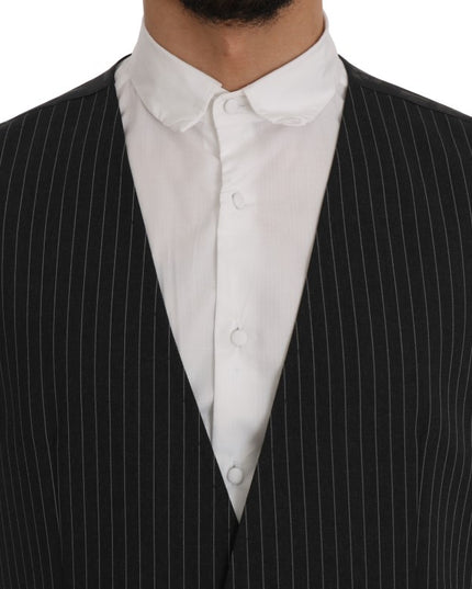 Dolce & Gabbana Gray Wool Stretch Vest
