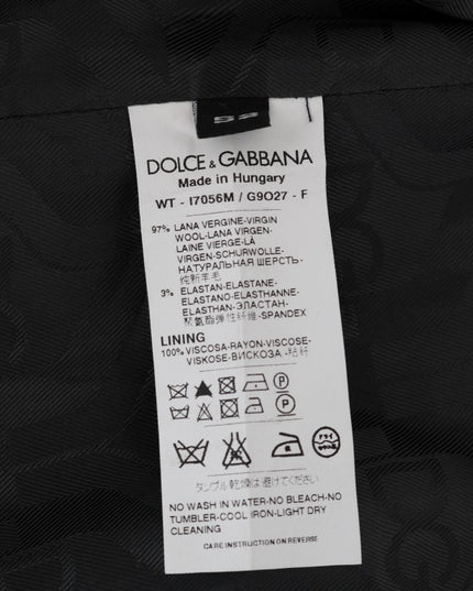 Dolce & Gabbana Gray Wool Stretch Vest