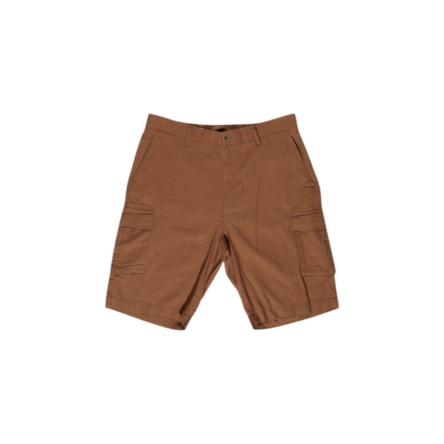 Hamaki-Ho Brown Linen Bermuda Shorts