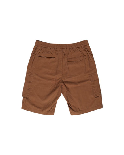 Hamaki-Ho Brown Linen Bermuda Shorts