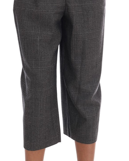 Dolce & Gabbana Gray Wool Capri Pants