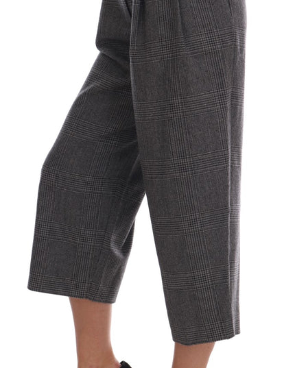 Dolce & Gabbana Gray Wool Capri Pants