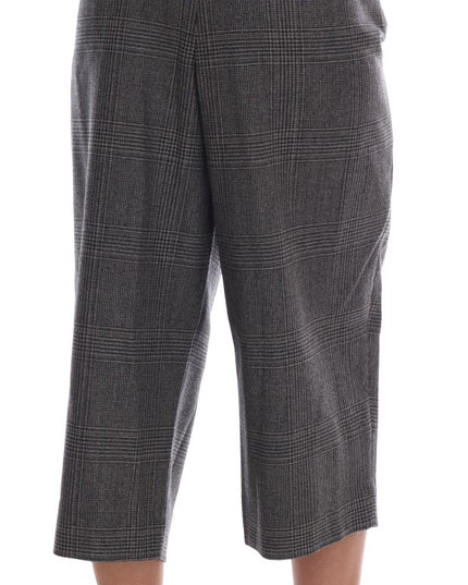 Dolce & Gabbana Gray Wool Capri Pants