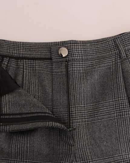 Dolce & Gabbana Gray Wool Capri Pants