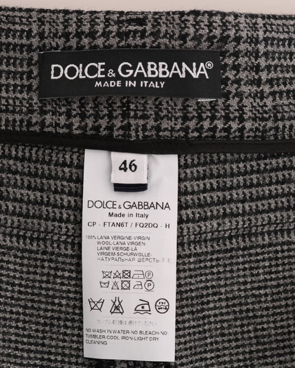 Dolce & Gabbana Gray Wool Capri Pants