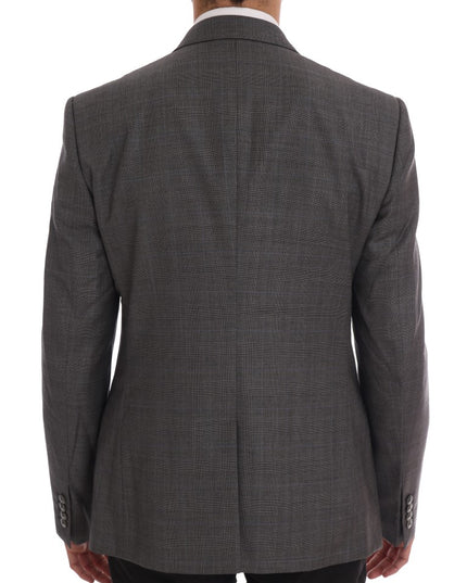 Dolce & Gabbana Gray Wool MARTINI Slim Blazer