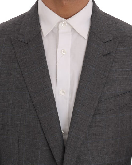Dolce & Gabbana Gray Wool MARTINI Slim Blazer
