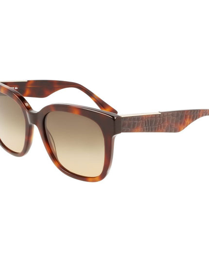 Lacoste Brown Acetate Sunglasses