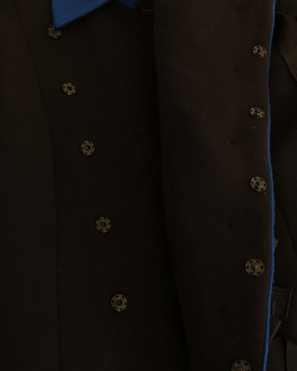 Dolce & Gabbana Black Wool Trench Jacket