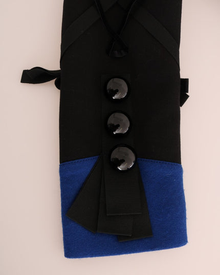 Dolce & Gabbana Black Wool Trench Jacket