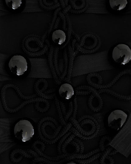 Dolce & Gabbana Black Wool Trench Jacket