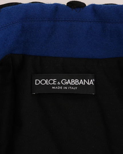 Dolce & Gabbana Black Wool Trench Jacket