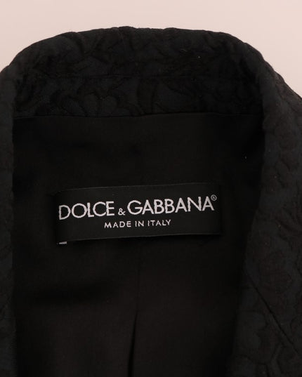 Dolce & Gabbana Black Brocade Blazer Jacket