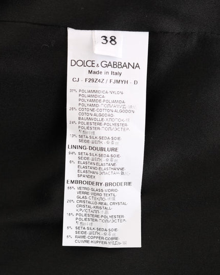 Dolce & Gabbana Black Brocade Blazer Jacket