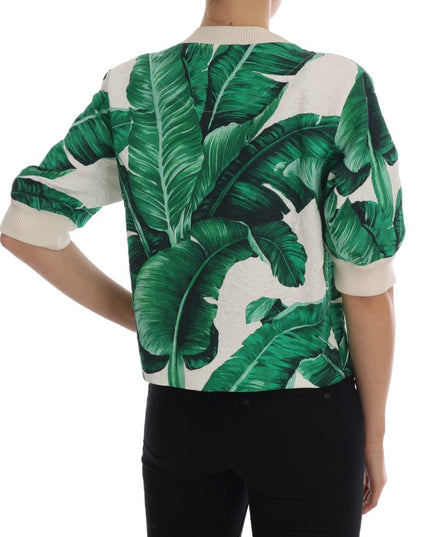 Dolce & Gabbana Pineapple Banana Sequins Crewneck Sweater