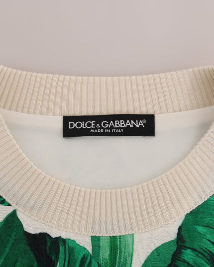 Dolce & Gabbana Pineapple Banana Sequins Crewneck Sweater