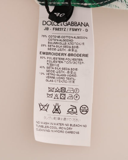 Dolce & Gabbana Pineapple Banana Sequins Crewneck Sweater