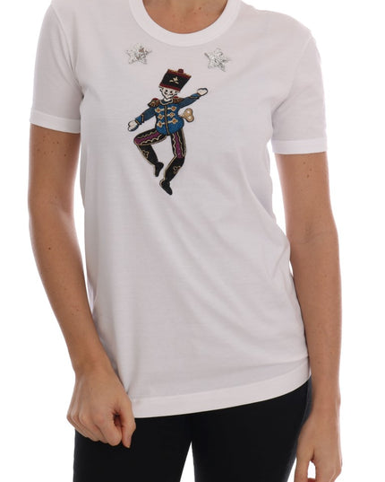 Dolce & Gabbana White Cotton Fairy Tale T-Shirt