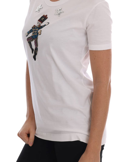 Dolce & Gabbana White Cotton Fairy Tale T-Shirt