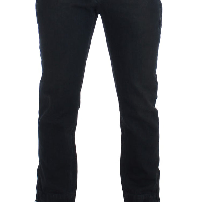 Costume National Blue Cotton Slim Pants Denim Jeans