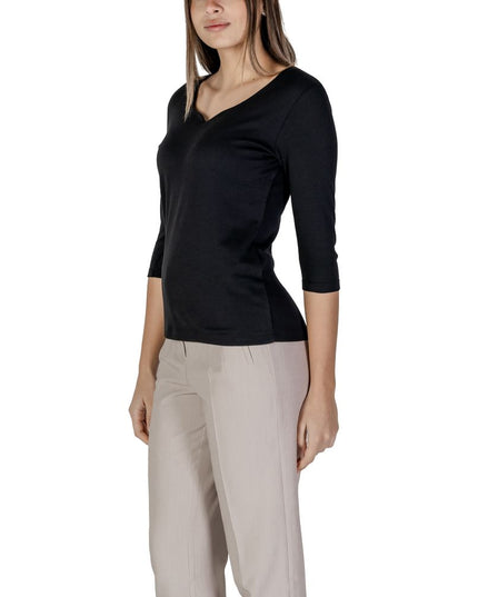 Street One Black Cotton T-Shirt