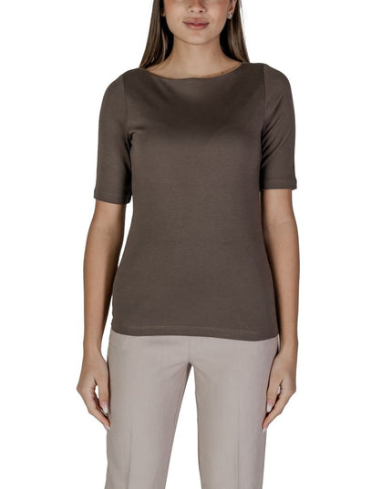Street One Brown Cotton T-Shirt