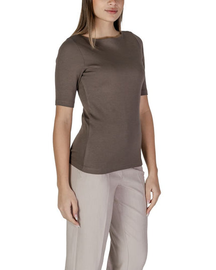 Street One Brown Cotton T-Shirt