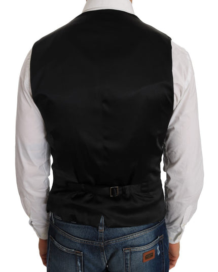Dolce & Gabbana Black Polka Dot Pattern Vest