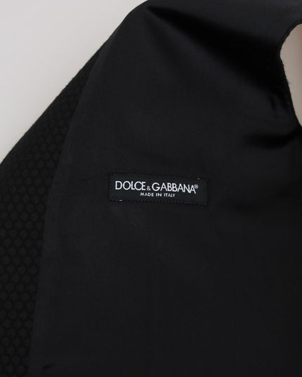 Dolce & Gabbana Black Polka Dot Pattern Vest