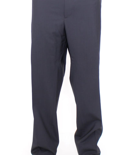 Dolce & Gabbana Black Wool Stretch Pleated Pants