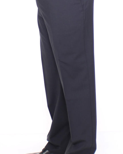 Dolce & Gabbana Black Wool Stretch Pleated Pants