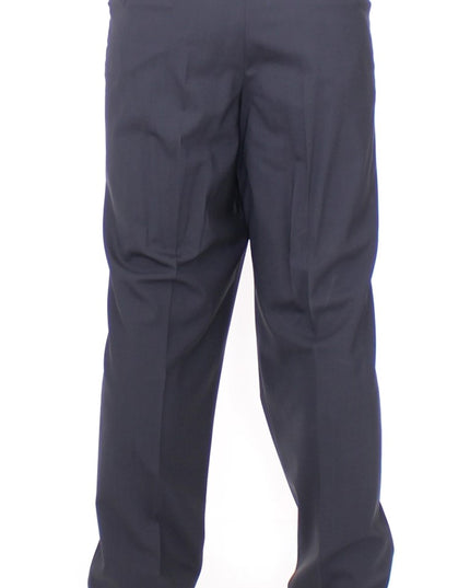 Dolce & Gabbana Black Wool Stretch Pleated Pants