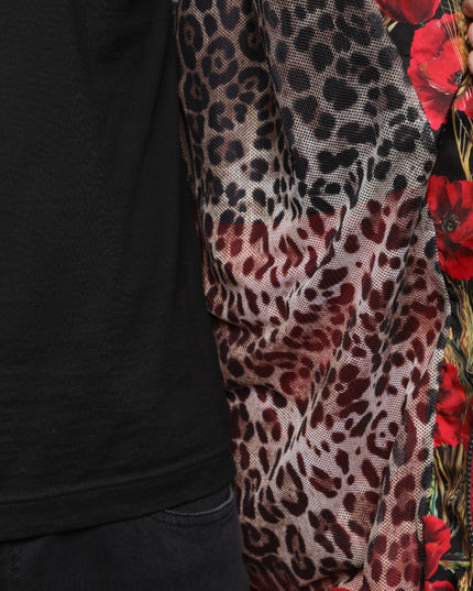 Dolce & Gabbana Multicolor Patchwork Men Full Zip Sweater