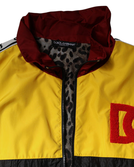 Dolce & Gabbana Multicolor Patchwork Men Full Zip Sweater