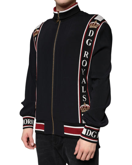 Dolce & Gabbana Black DG King Full Zip Sweatshirt Sweater