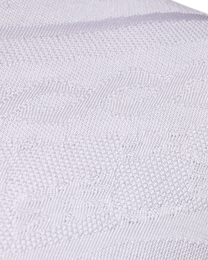 Dolce & Gabbana White Silk Crew Neck Men Pullover Sweater