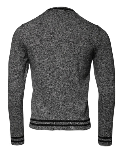 Dolce & Gabbana Gray Crown King Cashmere Pullover Sweater