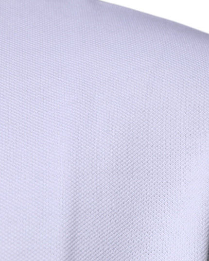 Versace White Viscose Collared Men Polo Short Sleeves T-shirt