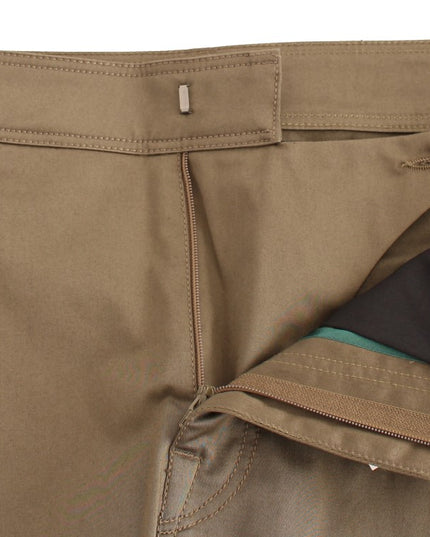 GF Ferre Green Cotton Stretch Comfort Fit Pants