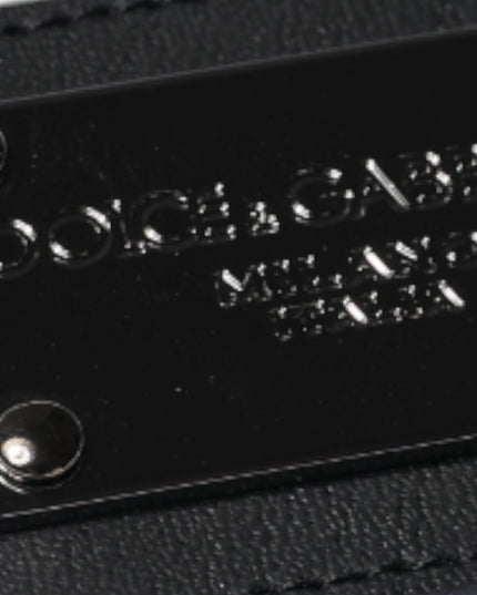 Dolce & Gabbana White Cotton Logo Plaque Collared Polo T-shirt