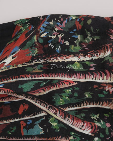 Dolce & Gabbana Black Volcano Sicily Short Sleeve T-Shirt