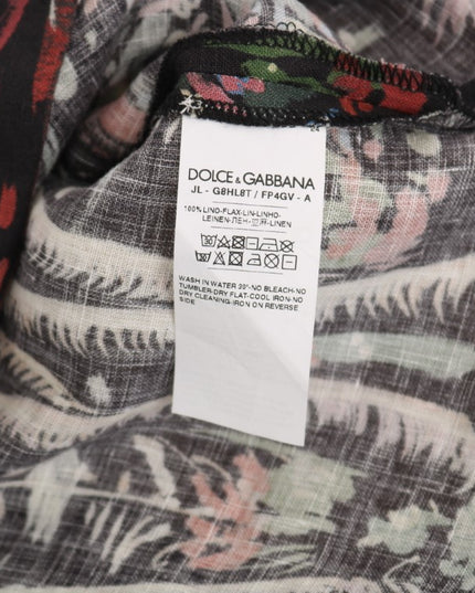 Dolce & Gabbana Black Volcano Sicily Short Sleeve T-Shirt