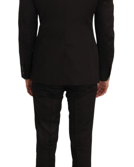 Dolce & Gabbana Brown Wool Crystal Bee Slim Fit MARTINI