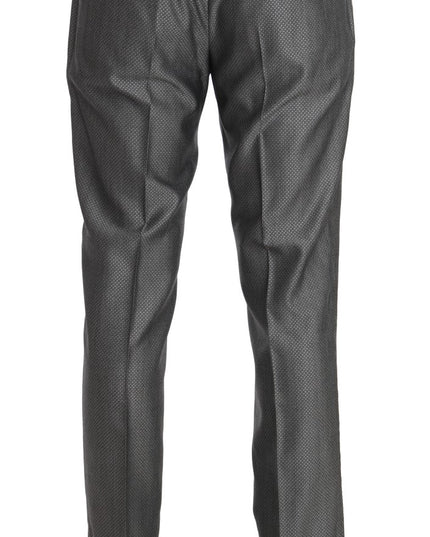 Dolce & Gabbana Black Stretch Crystal Bee Slim Fit Suit