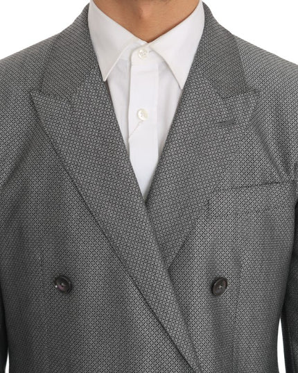 Dolce & Gabbana Black Stretch Crystal Bee Slim Fit Suit