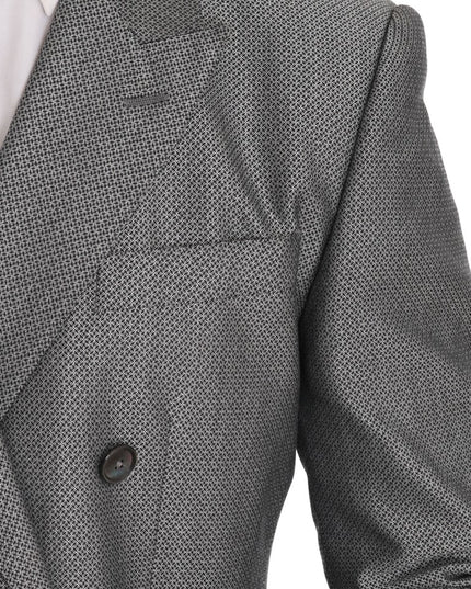 Dolce & Gabbana Black Stretch Crystal Bee Slim Fit Suit